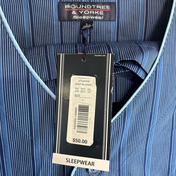 Roundtree & Yorke Large (L) Short Sleeve Shorts Pajamas NWT - Picture 5 of 5